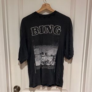 Anine Bing Black Graphic T-Shirt